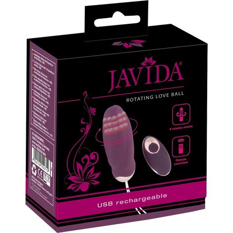 Javida - Œuf vibrant et rotatif avec télécommande (1/5)