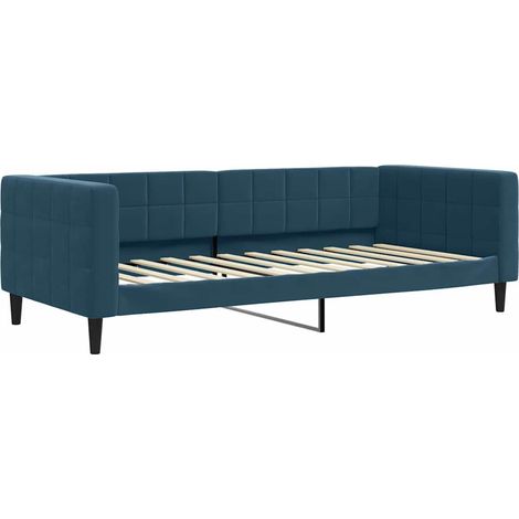 Maison Exclusive - Letto da Giorno Blu 90x200 cm in Velluto (1/5)