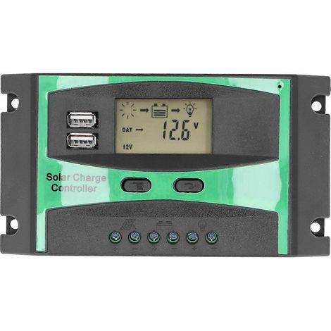 Solarladeregler, Photovoltaik-Entladeregler mit PWM-Steuerung, 12–24 V, 30 A, LD3024U