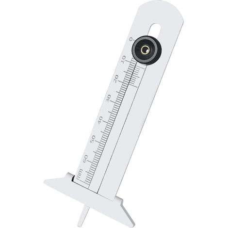 Jauge de profondeur de bande de roulement - Outil de mesure de profondeur de bande de roulement en acier inoxydable (DB) (1/5)