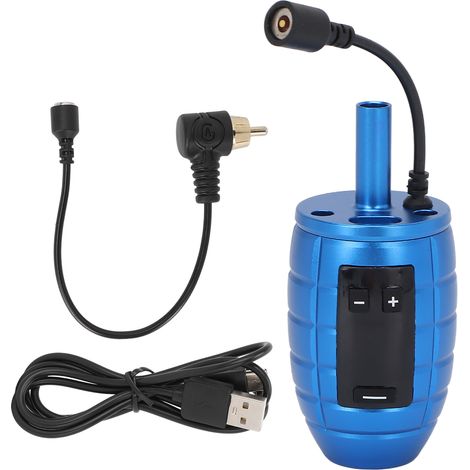 Pince batterie tatouage LCD contrôle digital, poignée d'alimentation pour machine moteur interface RCA, bleu (1/5)
