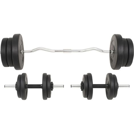 Maison Exclusive - Langhantel- und Kurzhantelset 60 kg (1/5)