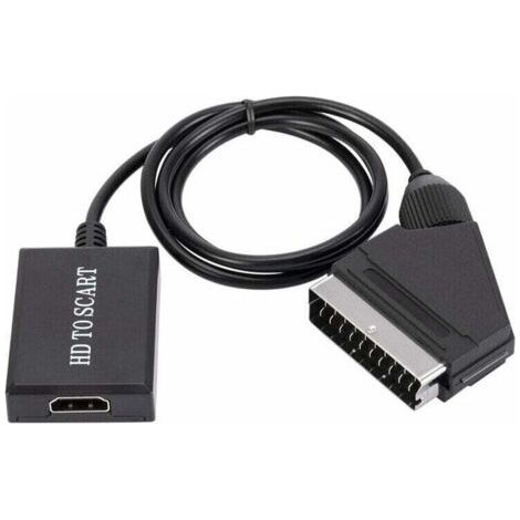Convertisseur HDMI vers péritel - Adaptateur audio vidéo HD 1080p pour HDMI vers péritel Sky Box Stb (1/4)