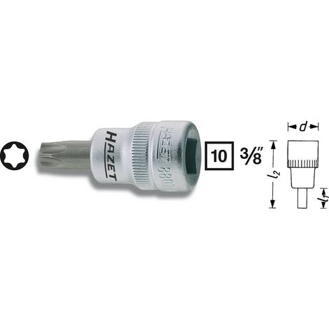 Hazet 8802-T40 TORX interno Inserto giravite a bussola T 40 3/8 (10 mm) (1/5)