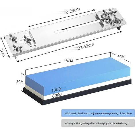 Professioneller Schleifsteinständer aus Edelstahl 304 für die Küchenspüle (mit Schleifsteinen der Körnung 1000/6000) (1/5)