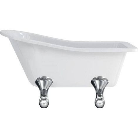 Baignoire îlot HAREWOOD Burlington 1690 x 730 x 770 mm avec 4 pieds standards chromés - Aquatop (1/3)
