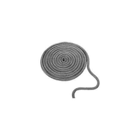 Joint Tressé pour Insert et Poêle, 10mm x 4m Imprégnée de Graphite Joint d'Étanchéité en Fibre de Verre Corde de Joint de Cheminée Remplacement pour Cheminées Poêles à Bois (1/5)