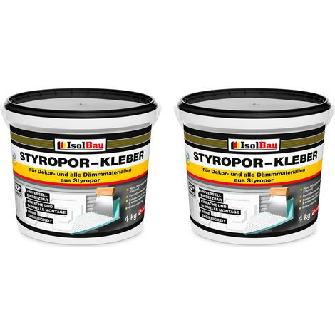 Styroporkleber Styropor- und Renoviervlieskleber 8 kg Deckenplatten Kleber
