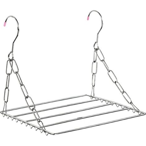 Étendoir à linge plat pour vêtements suspendus, porte-serviettes, séchage des chaussures, adapté balcon, fenêtre et intérieur, 3025cm (1/5)