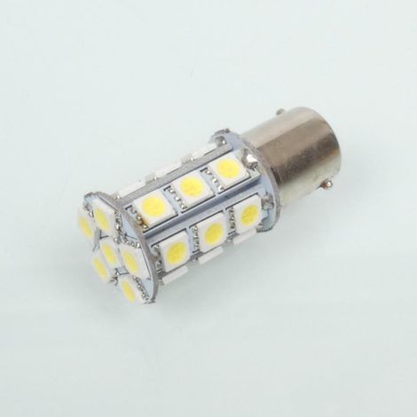 Ampoule LED 12V blanche culot BA15D 410 lumens RMS pour moto auto (1/3)