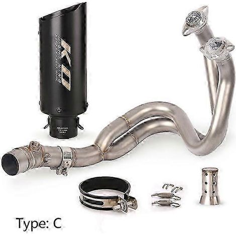 Sistema De Escape Completo Para Kawasaki Z650 Z650rs Ninja 650 650r/f Er6n/6f Versys 650, Tubo Medio De 51mm, Silenciador De Escape Db Killer( C) (1/5)