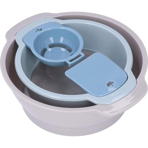 Kit de plateau de coupe à mailles fines empilables, ensemble de tamis à farine pour tamis à farine et pollen boîte, plateau de garniture pour le jardinage, tamis de pollen, pain à gâteau de cuisine (1/5)