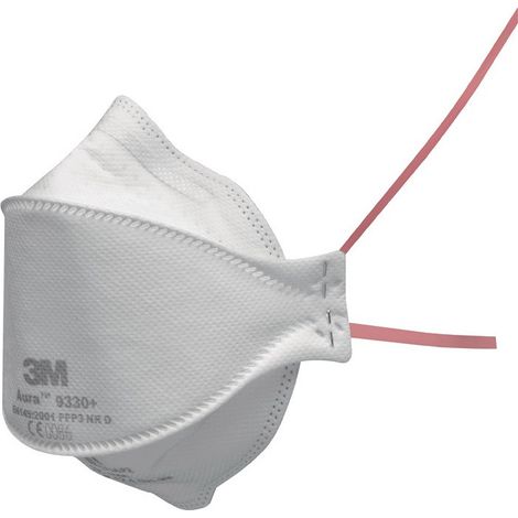 Masque de protection respiratoire. 9330+ Aura FP3NRD jusq. 30x val. AGW 3M EN149:2001+A1:2009 (Par 20)