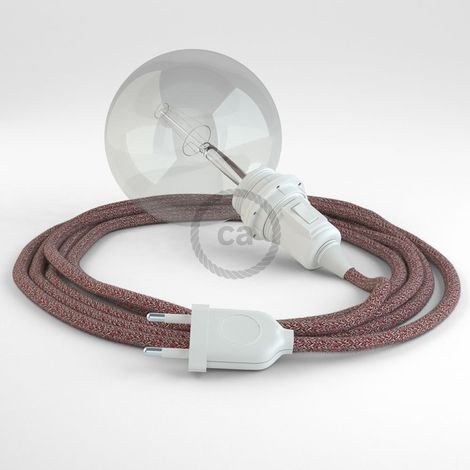 Lampe suspension creative cables rs83 câble 3 mètres rouge (1/5)