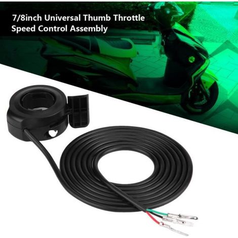 Accélérateur Au Pouce - 22 Mm - Pour Vélos Électriques Et Scooters - Compatible Contrôleur À Effet Hall - 1 Pièce (1/4)