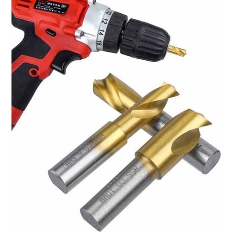 Foret Soudage Points - Acier Rapide Au Cobalt HSS - Pour Métal - Diamètres 10 mm 8 mm 3 mm - Lot De 3 (1/5)