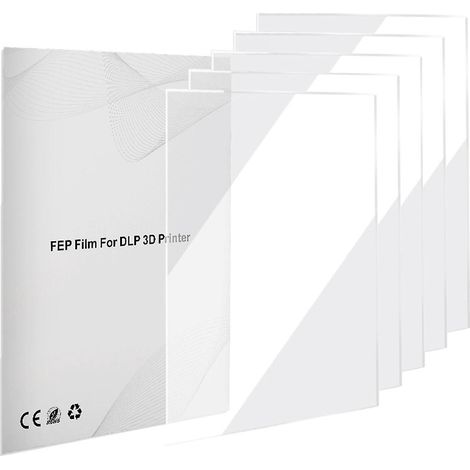 Film de protection FEP 200 x 140 x 0,15 mm (5 pièces) pour imprimante 3D Mars SLA DLP (1/4)