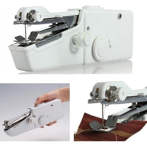 Mini-Handnähmaschine für unterwegs – 9 Stiche – Weiß (1/4)