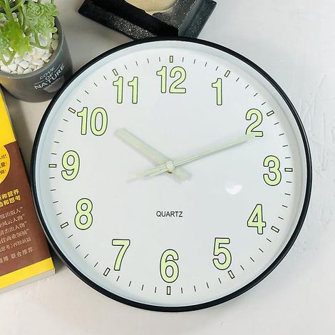horloge Digitale Murale Lumineuse 30cm Horloge Silencieuse (1/3)