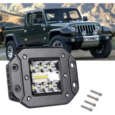 LED-Scheinwerferleiste, 5 Zoll, 39 W, Scheinwerfer, Arbeitsscheinwerfer für Offroad-Autos, LKWs, SUVs, ATVs, 4x4, Traktorboote, 6000 K Nebelscheinwerfer