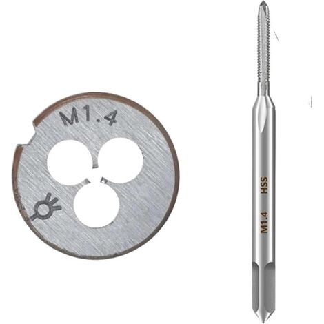 Jeu tarauds et filières, 2 pièces, M1,6x0,35, pointe spiralée (1/5)
