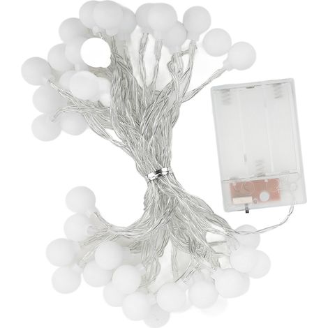 Guirlande LED Extérieure 20m Étanche, Lumières Sphériques pour Jardin et Terrasse, 2 Modes Éclairage (1/5)