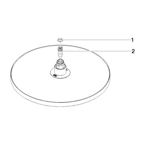 Dornbracht 04120509100-00 pomme de douche pluie ronde pièces de rechange
