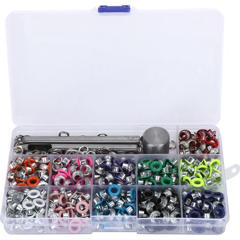 Kit de Rivets Creux Colorés pour Travaux Manuels et Réparations - Outil Métallique KQ201 (1/5)