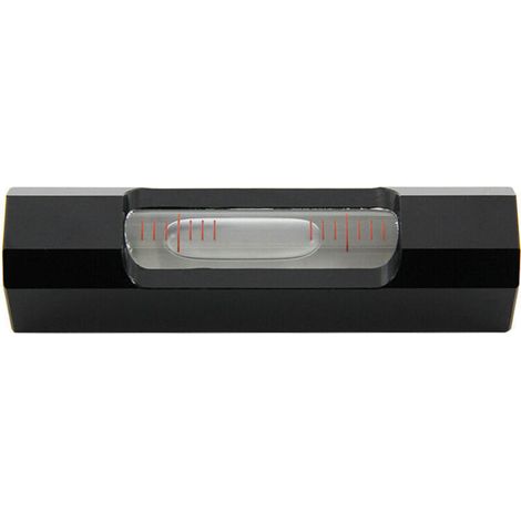 Mini-Wasserwaage mit hoher Präzision (0,02 mm) für genaue Messungen – Schwarz – KZQ