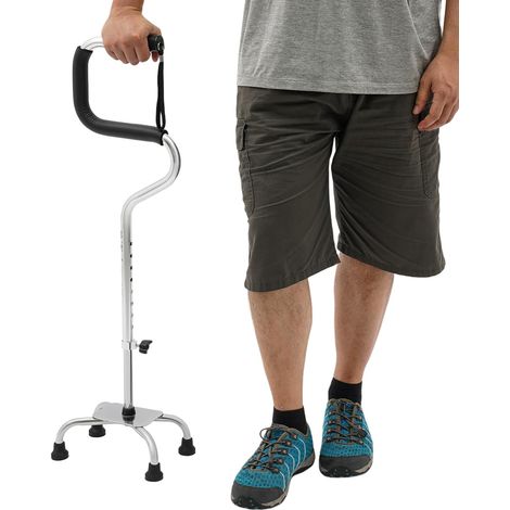Canne de marche réglable pour personnes âgées - 8 hauteurs réglables - Canne de marche légère et portable avec robuste et durable (1/5)