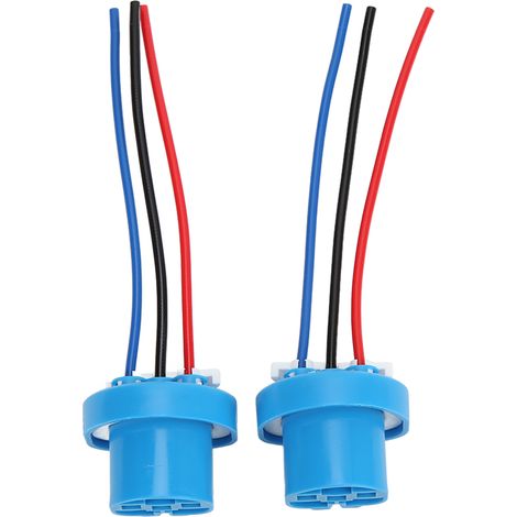 Lot de 2 douilles feu stop connecteur LED ABS femelle 12V 10A compact légères pratiques pour auto vélo remorque bateau (1/5)