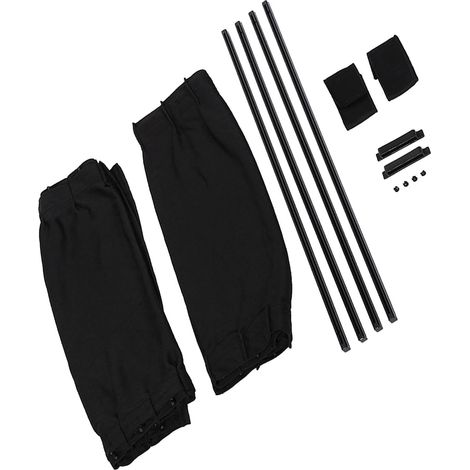 2 x 50s Pare-soleil de voiture Rideau fenêtre ajustable Store pare-soleil visière voilage Noir (1/5)