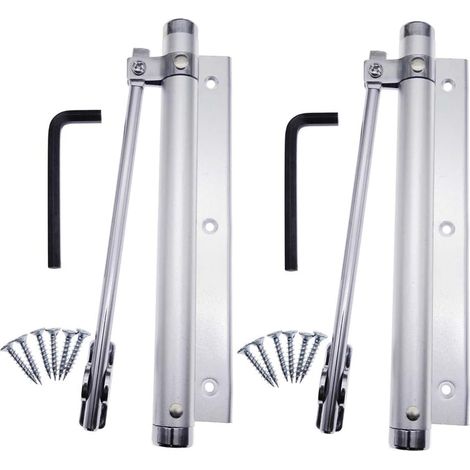 Ferme-Porte à Ressort en Alliage d'aluminium de Porte Closers Ménage réglable Monté en surface Ferme-porte automatique 45kg(2 pièces) (1/5)