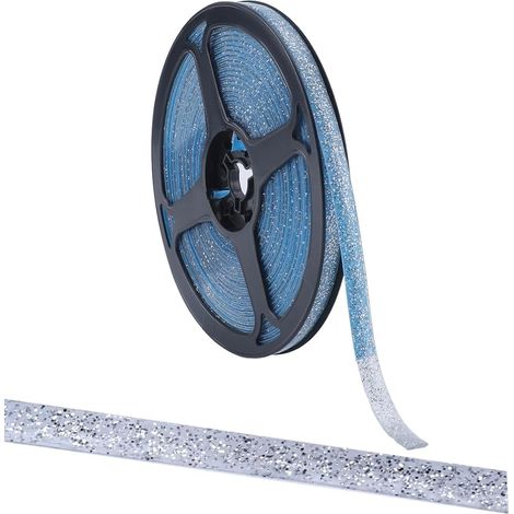 Bande de Calfeutrage 6m8mm Autocollante Argentée pour Coin de Salle de Bain Carrelage en Céramique Bande de Calfeutrage Bandes de Garniture Ruban D'Étanchéité Décoratif pour Poêle Évier (1/5)