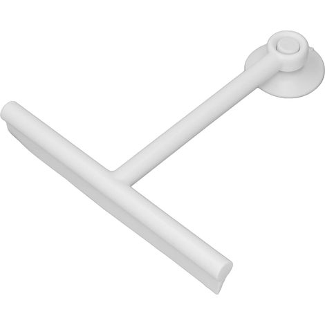 Nettoyeur de paroi de douche, blanc, avec ventouse, pour sol (1/5)