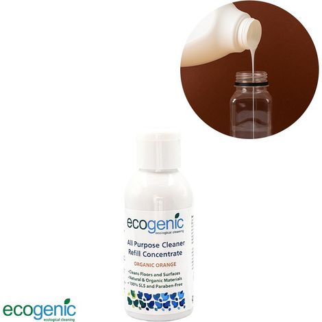 Ecogenic, Ricarica di detergente liquido per la pulizia di varie superfici, arancione, 100 ml (1/5)