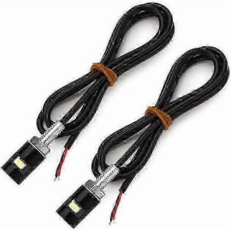 Stück Motorrad-LED-Kennzeichenbeleuchtung 5630 5730 1SMD-Blinkerlampe 12V Rück- und Frontbeleuchtung mit Schraubbefestigung, Hawkeye Light SZRH AS