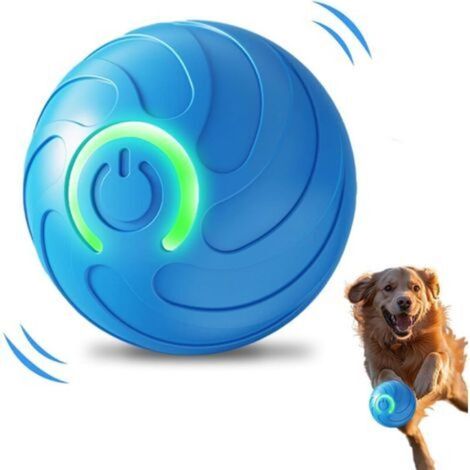 (Bleu) Générique 2026 Balle Intelligente Interactive pour Chien Jouet Rechargeable USB à Vibration et Rebond Automatique, Stimulation Cérébrale (1/5)