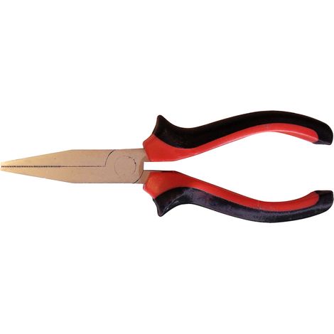Pinza Multiuso a Becchi Piatti Curvi 160 mm per Elettricista in Acciaio Masidef