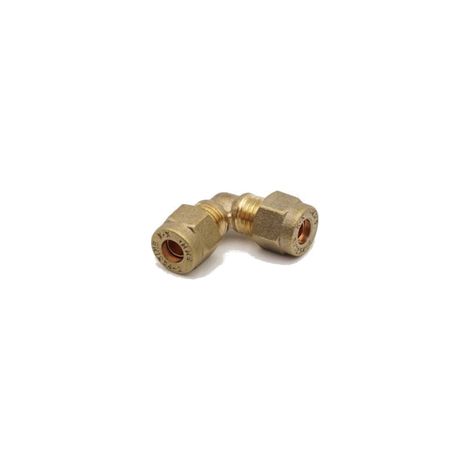 PrimaPlus Compression Elbow 6mm Brass Fitting Pack of 10 (1/2)