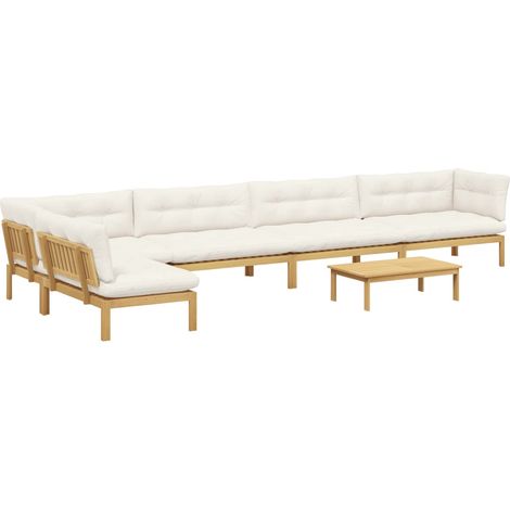 Maison Exclusive - 6 Stück Garten Pallet Sofa Einheiten Massivhol