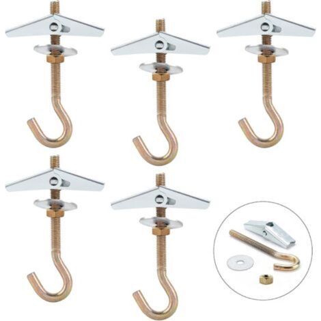 - Crochet Plafond,M6 85mm Crochet Fixation Plafond,Crochet Lustre Plafond(5Pcs) (1/5)