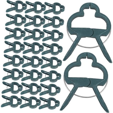 50 Stück Gartenpflanzenclips Stängelstützclip Aus Kunststoff