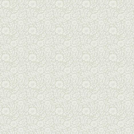 Papier peint floral tissé vert céladon ivoire (1/2)