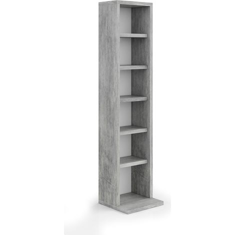 CD-Regal, Beton, 21 x 91.8 cm, Vicco