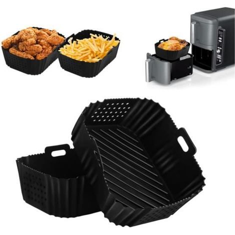 Moule Silicone Air Fryer pour Friteuse Generic Double Stack XL 9,5 L SL400EU, Sans BPA Accessoires Air Fryer, Plat Air Fryer Foodi (1/4)