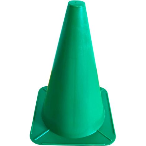 Plot en plastique cône de signalisation 24cm Support Entraînement Football Marquage Circulation Sport Jeux Barrière Parcours Canin Agility, vert