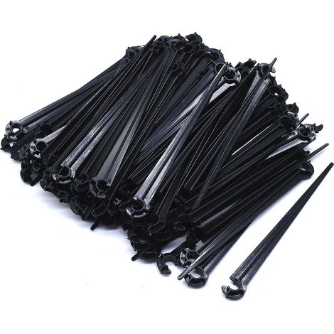 Lot de 100 accessoires pour micro-aspersion goutte à goutte, comprenant : bouchon de terre, support capillaire 4/7 mm, support de type C, support de jardin et support pour poteau fixe. (1/5)