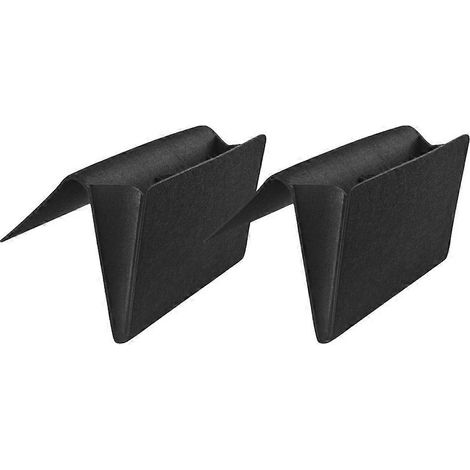 Sac de rangement en feutre noir pour table de chevet avec 4 pochettes suspendues (1/5)