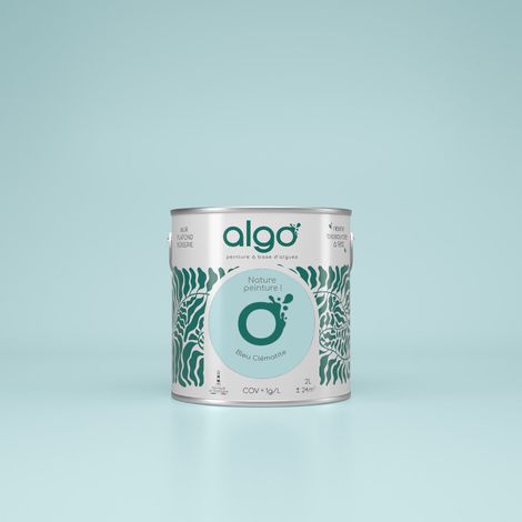 Peinture écologique Algo - Bleu Clématite - 2L / Satin (1/4)